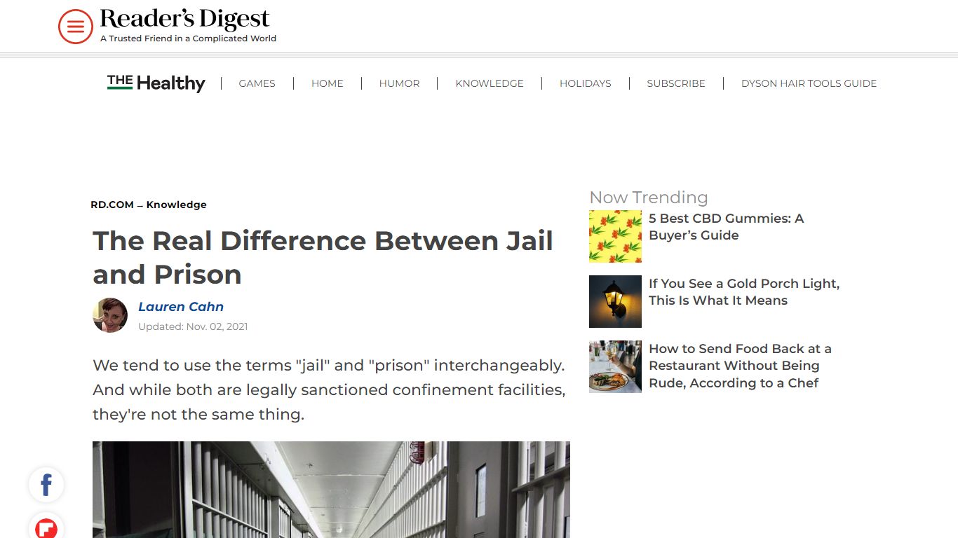 Jail vs. Prison: What's the Difference? | Reader's Digest